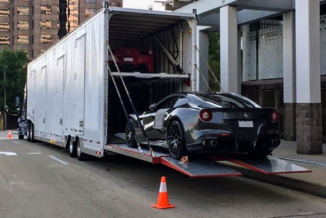 Carrier transport with multiple vehicles on auto hauler